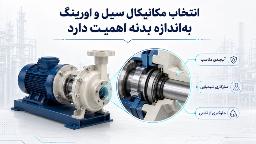 انتخاب مکانیکال سیل و اورینگ به‌اندازه بدنه اهمیت دارد