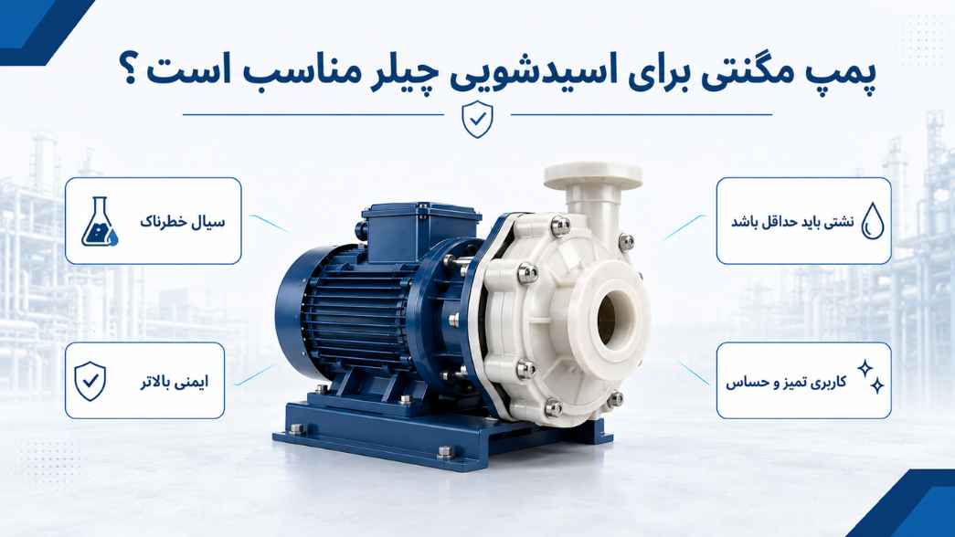 پمپ مگنتی برای اسیدشویی چیلر مناسب است؟