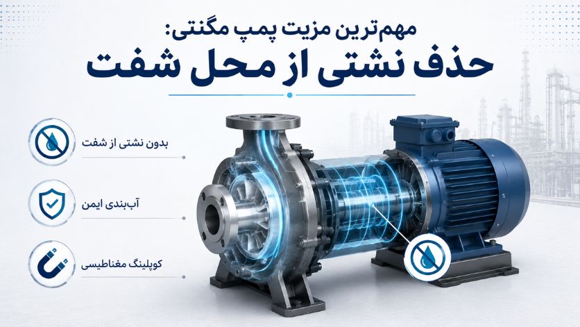 تفاوت پمپ مگنتی و پمپ پلیمری ؛ ۱۰ معیار مهم انتخاب 4 مهمترین مزیت پمپ مگنتی: حذف نشتی از محل شفت