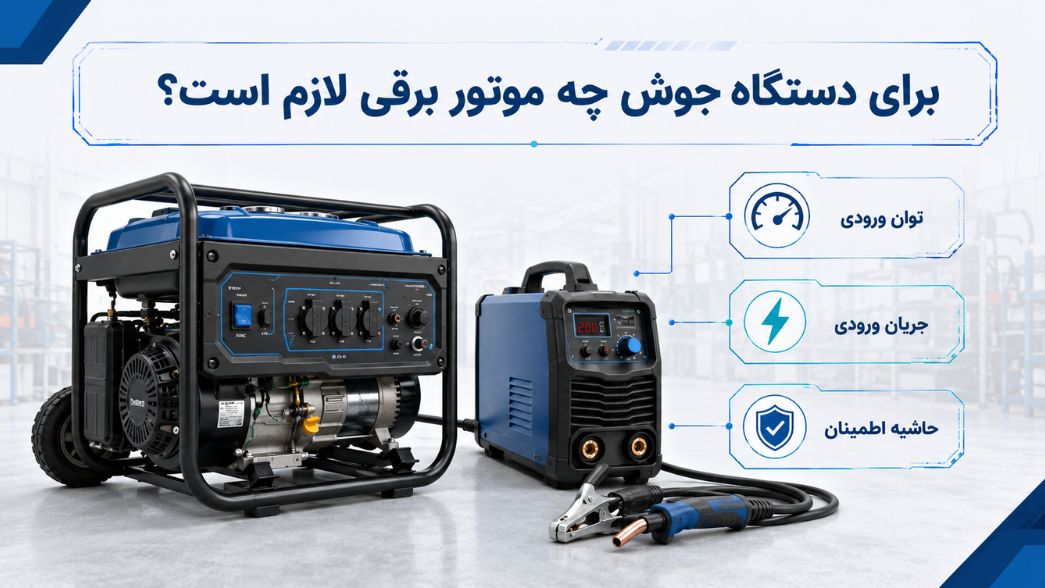موتور برق مناسب دستگاه جوش و ابزارهای کارگاهی؛ چگونه توان مناسب را انتخاب کنیم؟ 2 برای دستگاه جوش چه موتور برقی لازم است؟