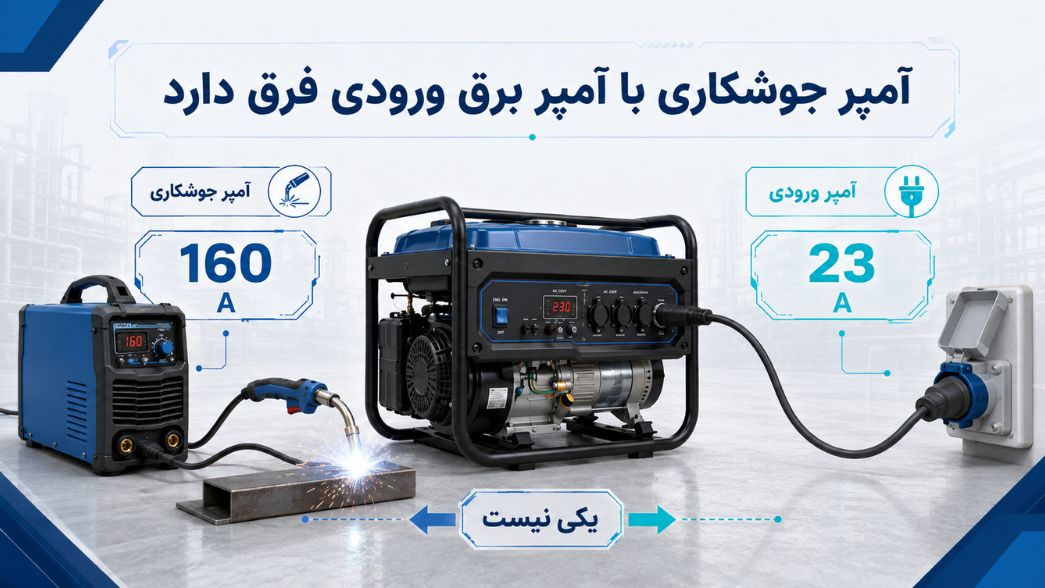 موتور برق مناسب دستگاه جوش و ابزارهای کارگاهی؛ چگونه توان مناسب را انتخاب کنیم؟ 3 آمپر جوشکاری با آمپر برق ورودی فرق دارد