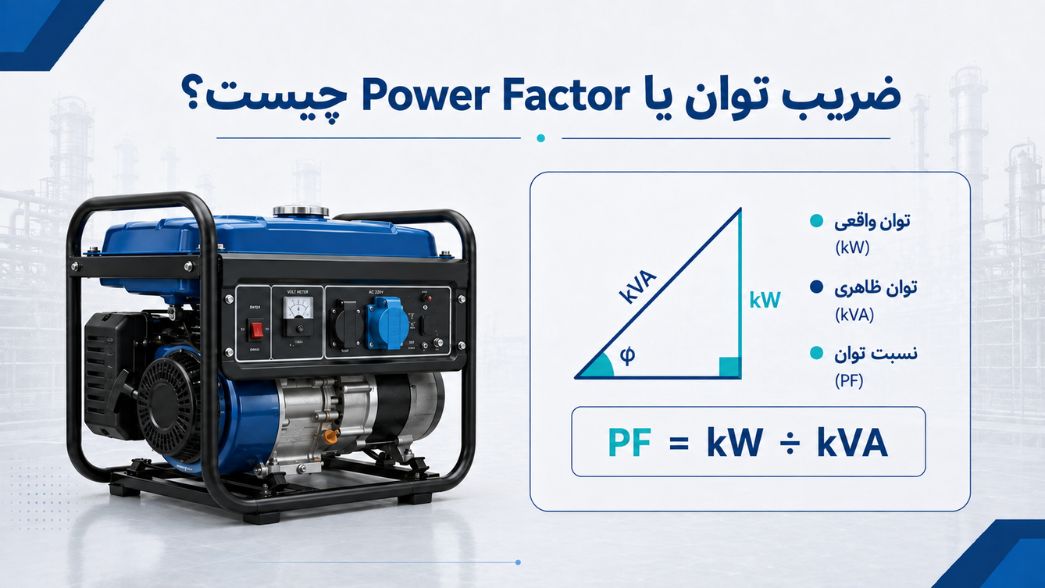 تفاوت توان دائم و حداکثر موتور برق، کیلووات، کاوا و آمپر در موتور برق 5 ضریب توان یا Power Factor چیست؟