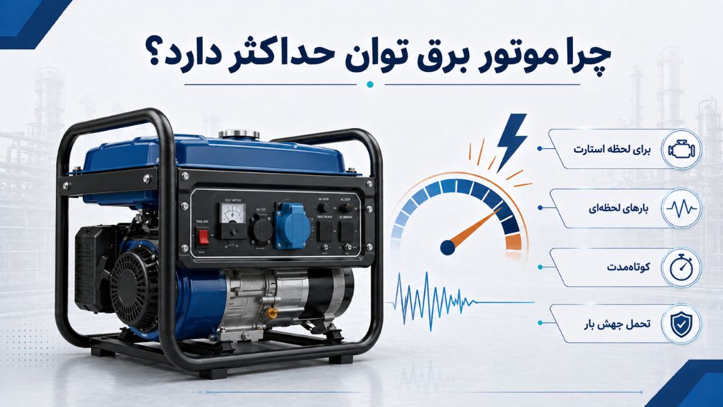 تفاوت توان دائم و حداکثر موتور برق، کیلووات، کاوا و آمپر در موتور برق 3 چرا موتور برق توان حداکثر دارد؟
