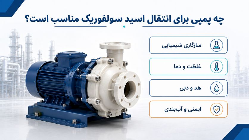 پمپ مناسب اسید سولفوریک چیست؟ راهنمای انتخاب تخصصی